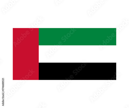 Foto United arab emirates UAE flag illustration on transparent background