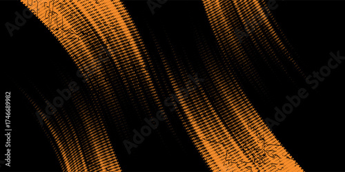 orange black brush Car sticker wrap pattern banner abstract sporty lines black orange color combination grunge brush pattern racing motorsport design.
