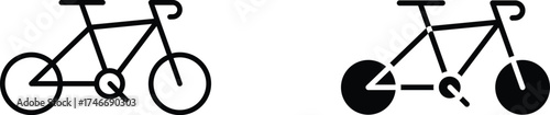 Bicycle  icon vector graphic illustration  with white background flat hand made icon fill icon .