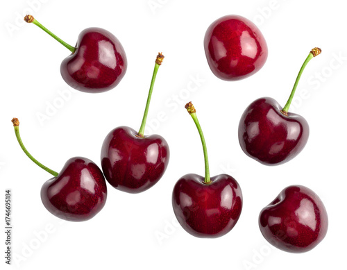 cherries isolated on white background