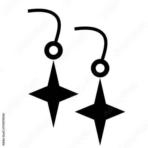 Jewellery vector, clip art, and symbol. Flat design of  accessories concept and simple design