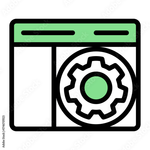 Strategic Framework Methodology icon from the Customer Development icon collection (Outline Color Lineal Style)