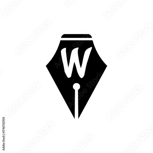 Initial W Logo Design Vector Illustration