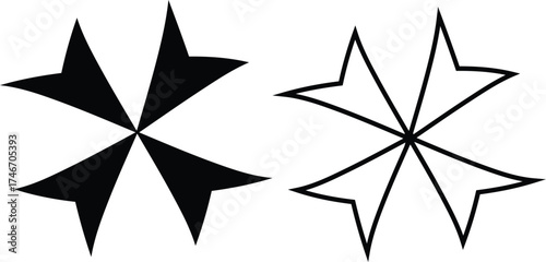 Abstract Graphic Star Symbol Design