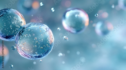 Wallpaper Mural Minimal clean visualization of healthy cells representing balance, energy and natural regeneration. Torontodigital.ca