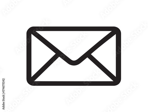 Professional email communication symbol in sleek modern illustration