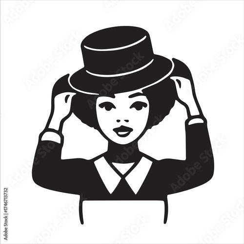 Afro woman