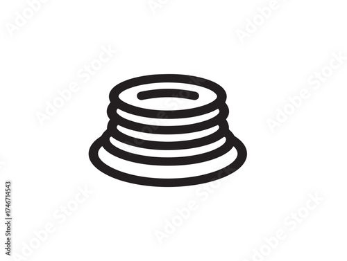 Attractive offer tag icon in elegant minimalist vector