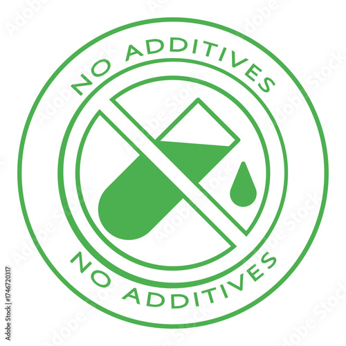 no additives  badge  icon 