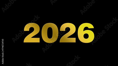2026 Golden animation 4k video 