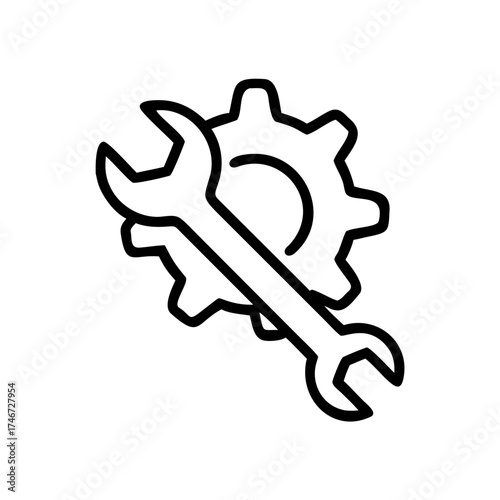 Tune Up Wrench Icon Design