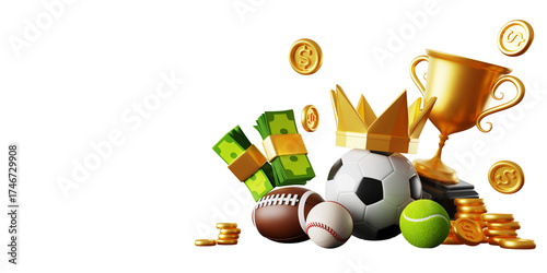 Tableau sur toile Sports betting banner