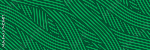 farm green banner, organic abstract background with fields. wavy green lines, natural organic products. ecology background. striped farmer green Pattern