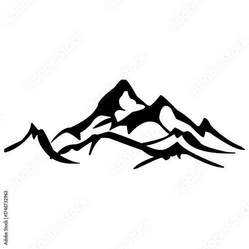 mountain hill illustration