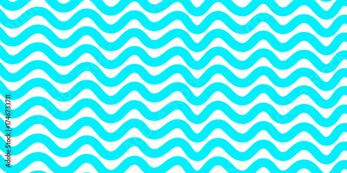 Wavy stripes seamless background. Thin hand drawn uneven waves vector pattern. Striped abstract template. Cute wavy streaks texture.