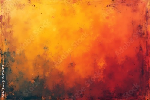 Warm abstract textured background with gradients of orange and red