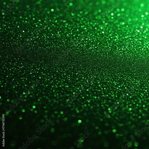 A luxurious green sparkle background, shimmering with radiant emerald, jade, and neon green tones.