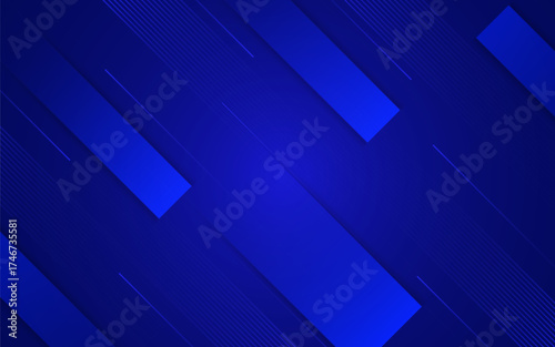 Modern blue abstract background with diagonal shapes and smooth gradient, clean and stylish look.
