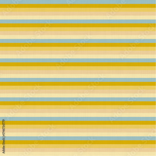 Textured horizontal lines patterns with blue and yellow palette