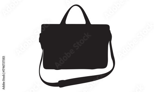 Briefcase silhouette, professional work brief case sign