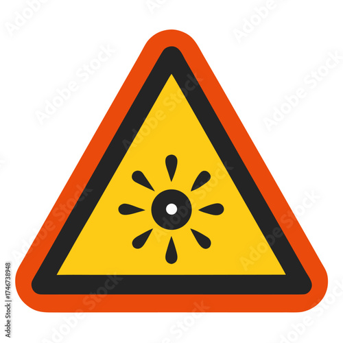 Vector of Corrosive Sign on white background
