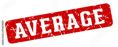 average rectangular sign. average stamp