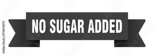no sugar added ribbon isolated on transparent background. no sugar added ribbon