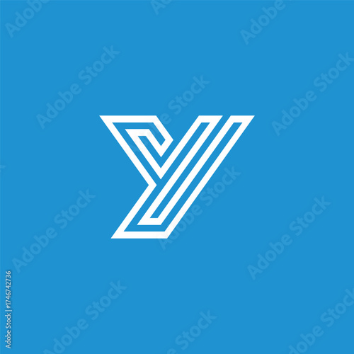 Initial Letter Y Logo Design Vector Template