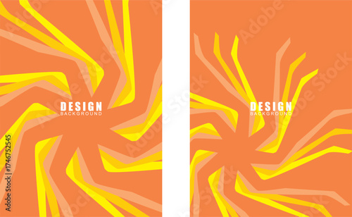 Collection of vintage retro banner backgrounds. Colorful grunge wave wallpaper. Vector illustration. Rotate party background pattern.