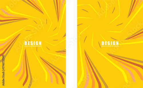 Collection of vintage retro banner backgrounds. Colorful grunge wave wallpaper. Vector illustration. Rotate party background pattern.