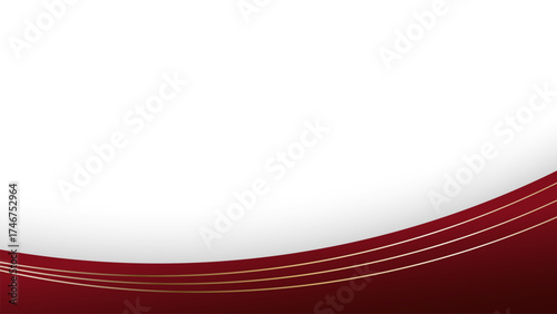 Red Gold Wave Abstract Shape Border and Corner Frame Vector Set Collection. Decorative Elements Corners, Borders, and Frame
