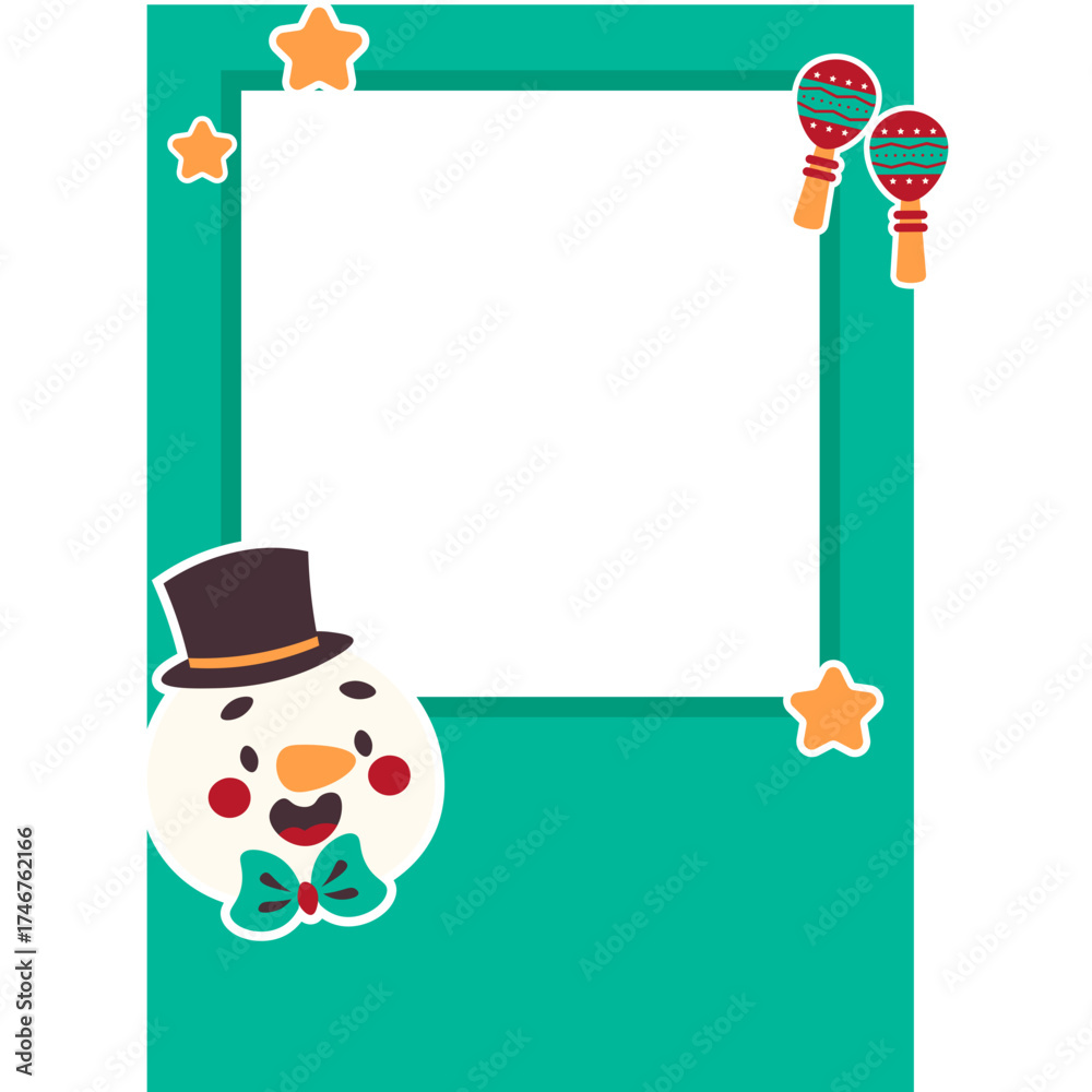 Fototapeta premium Christmas Polaroid Frame