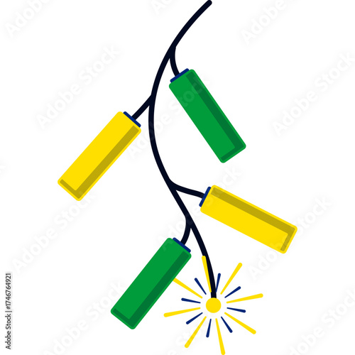 Fire Crackers Illustration
