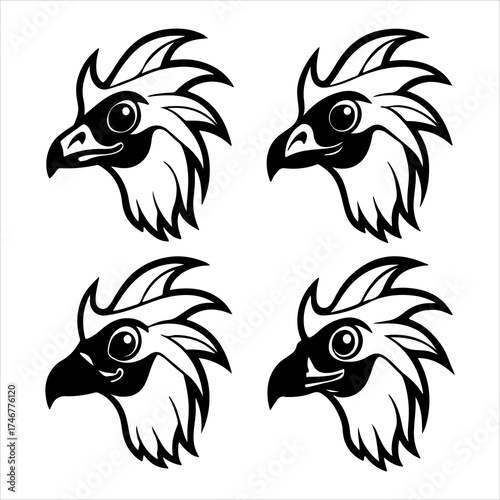 A Majestic African Savannah Portrait of the Iconic Secretary Bird, Showcasing its Unique Feathered Crest and Long Legs, a Terrestrial Raptor Known for Serpent Hunting and Wild Beauty.