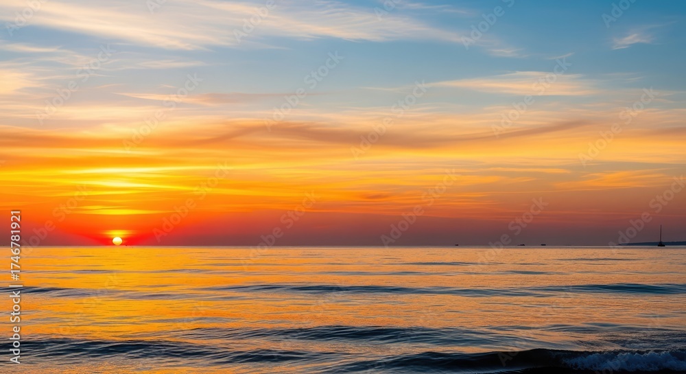 Fototapeta premium sunset over the sea