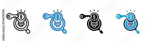 Opportunity icon Multi Style Vector Illustration