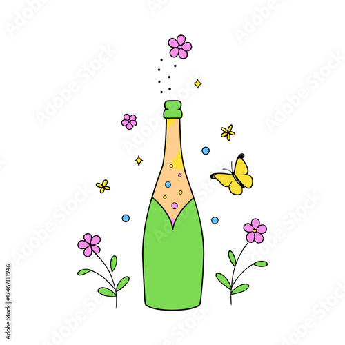 bottle of champagne