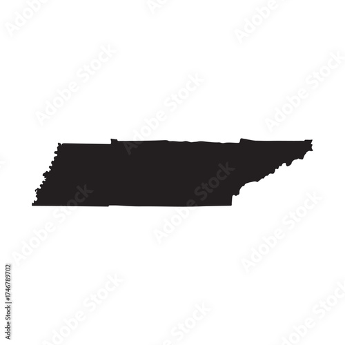 Tennessee silhouette vector flat illustration design