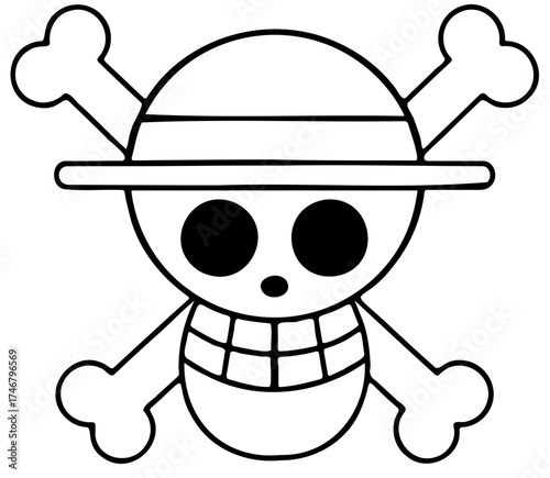 Skull crossbones pirates