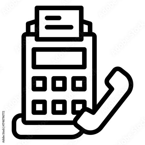 fax machine icon