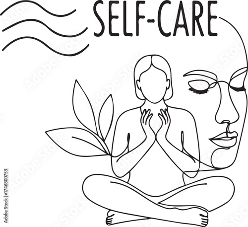 “Editable Self Care Slide Design | Motivational Wellness Presentation Template | Mindfulness, Positivity, Mental Health, and Self Growth Background for Adobe Stock, Commercial Use Ready”