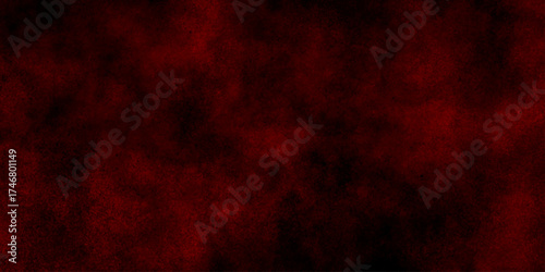 Abstract grunge red and black powder explosion cloud on black background. dark red smoke Like cloud wave effect on black. dark fire flame grunge texture background. toned fiery red sky.