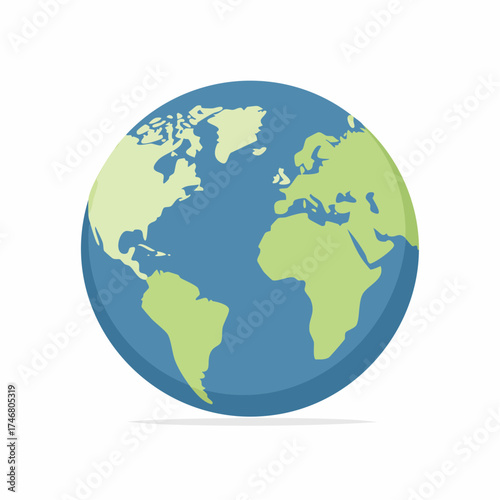 Earth Globe Vector Illustration