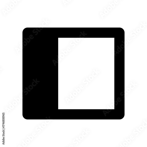 Website Layout with Left Sidebar (Filled)