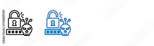 Vulnerability icon Multi Style Vector Illustration