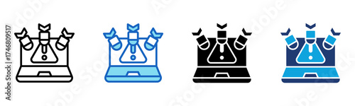 Ddos icon Multi Style Vector Illustration