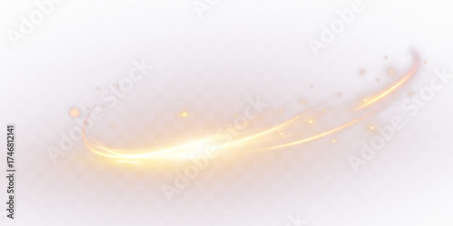 Png yellow light effect reflections, neon illumination in yellow colors. Bright light lens. Png spotlight spark. Stadium Lighting. Sunlight, Shiny stars, glowing sparks. Vector