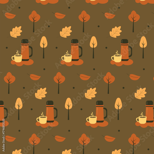 Cozy Autumn Walk Seamless Pattern
