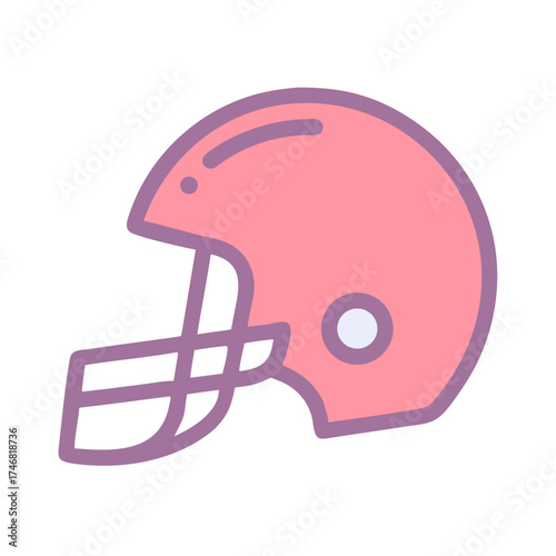 football helmet isolated on white