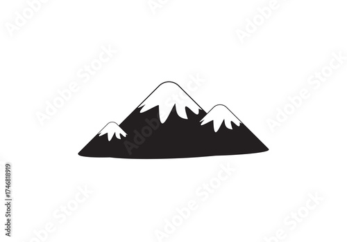 mountain illustration vector logo template
